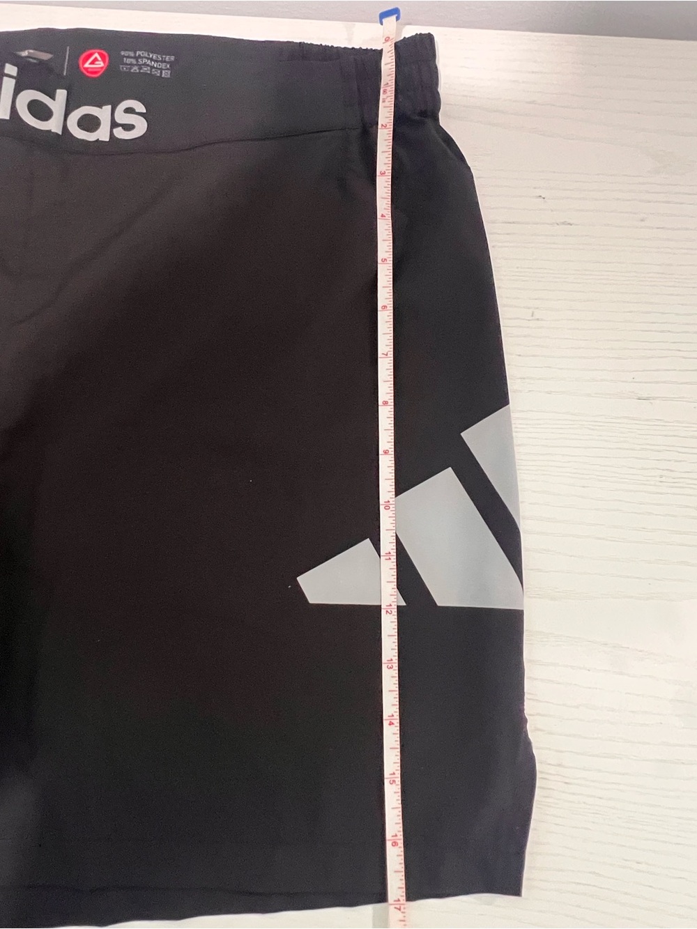 adidas Black Shorts with White Logo Accent - Picture 6 of 9